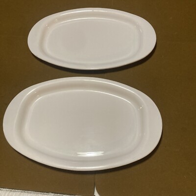 (2) Corning Ware USA Microwave Browning Grill Plate Dish Tray 16 x10  Free Ship