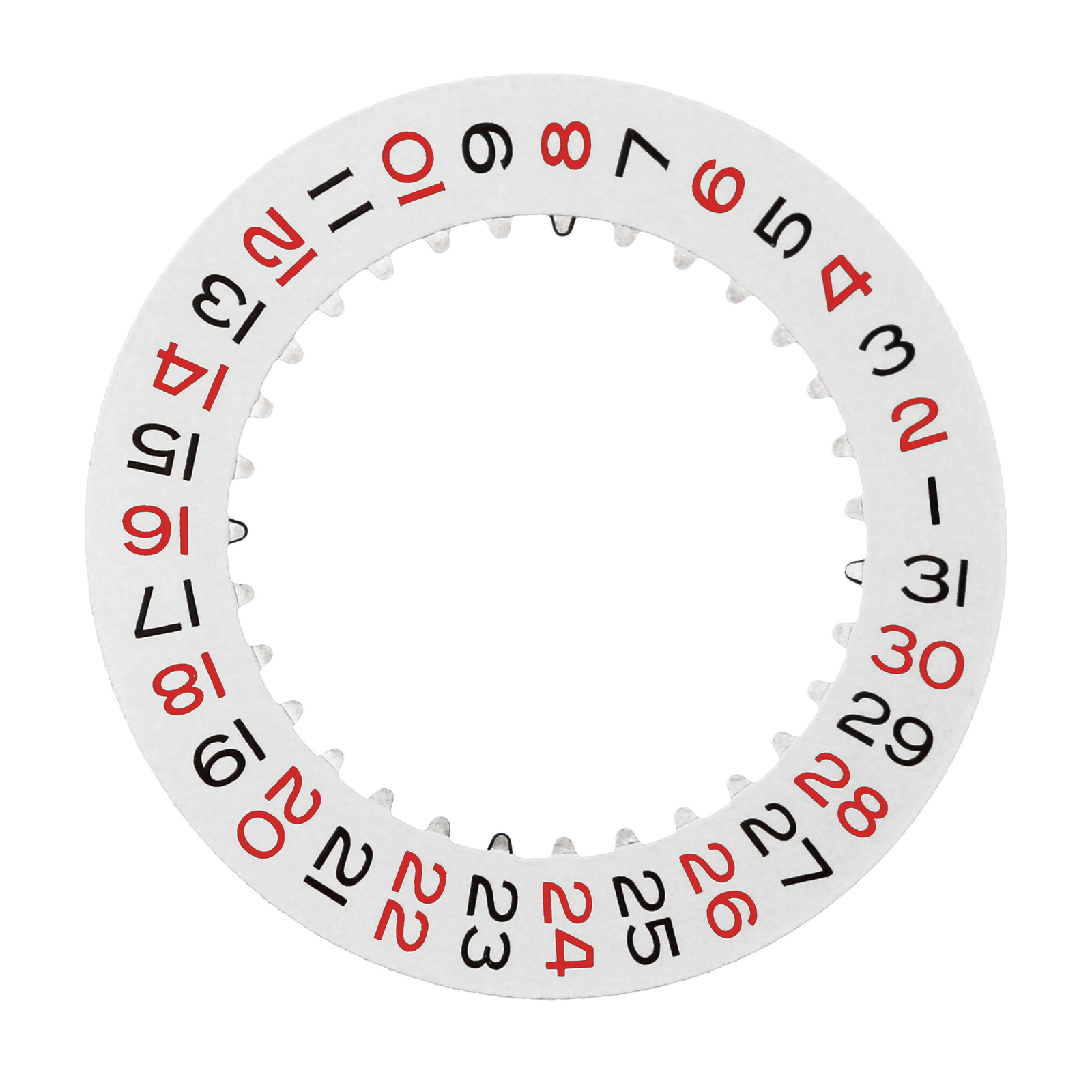 DATE DISC CALENDAR ROULETTE FOR ROLEX SUBMARINER GMT,EXPLORER II 16570 RED/BLACK