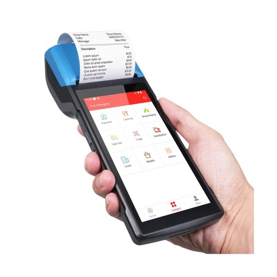 Bisofice 4G Handheld PDA POS Android 13.0 Receipt Printer 2GB+16GB, Camera 5M...