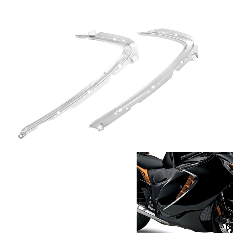 Chrome Front Side Cowlings Fairing Fit For Suzuki Hayabusa