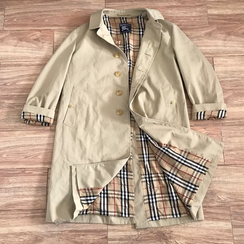 90s 00s BURBERRY ノバチェック trench coat Vintage Burberry Trench Coat Large – Freshmans Archive