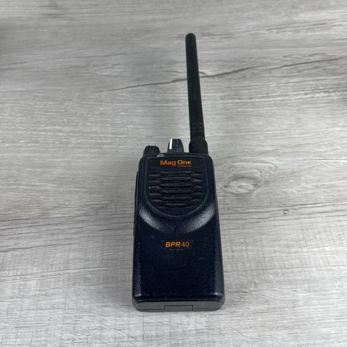 Mag One by Motorola BPR40 Black Portable 8-Channel VHF 2-Way Radio Walkie Talkie