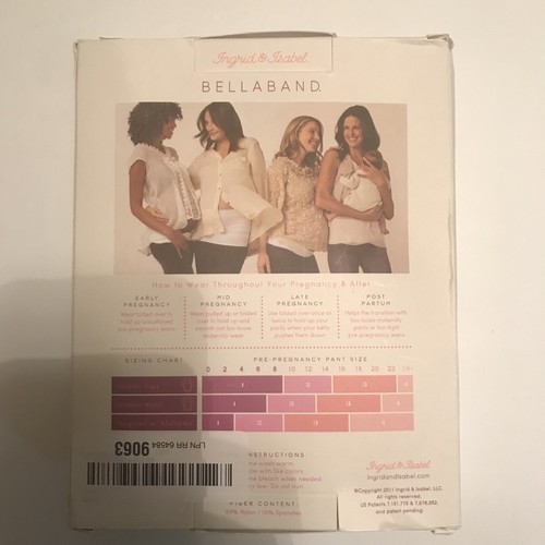 Ingrid & Isabel Bella Band Everyday Maternity Black Size 2 (W 10-14)