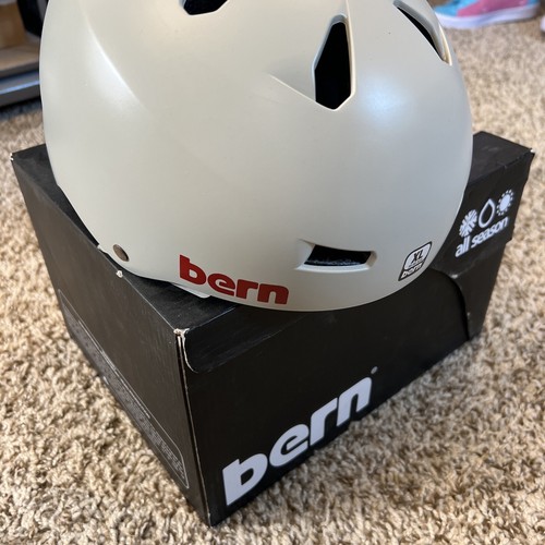 Bern Macon Helmet Light Grey Size XL Men’s Snowboarding Skiing