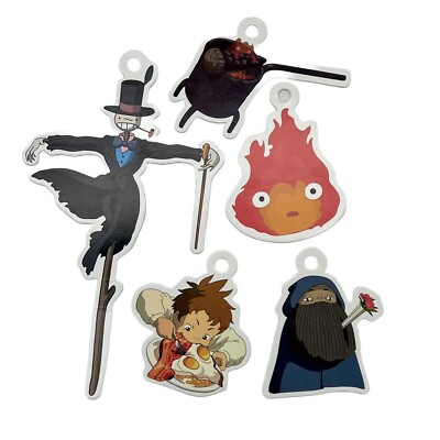 Loewe Howl's Moving Castle Shopping Bag Tags 2 Calcifer 2 Markl Turnip Head