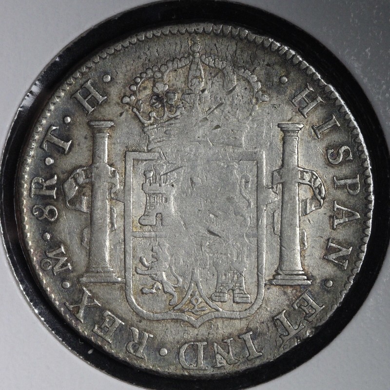 1804 MO TH Mexico Silver 8 Reales Carolus IIII Neat Coin! VF E734