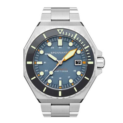 Pre-owned Spinnaker Dumas Stainless Steel 44mm Japanese Automatic Wristwatch