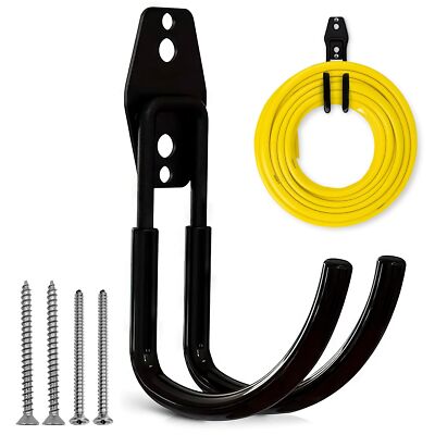 Wall Mount Garden Hose Holder Water Hose Hanger Air Hose Reel for Patio Yard