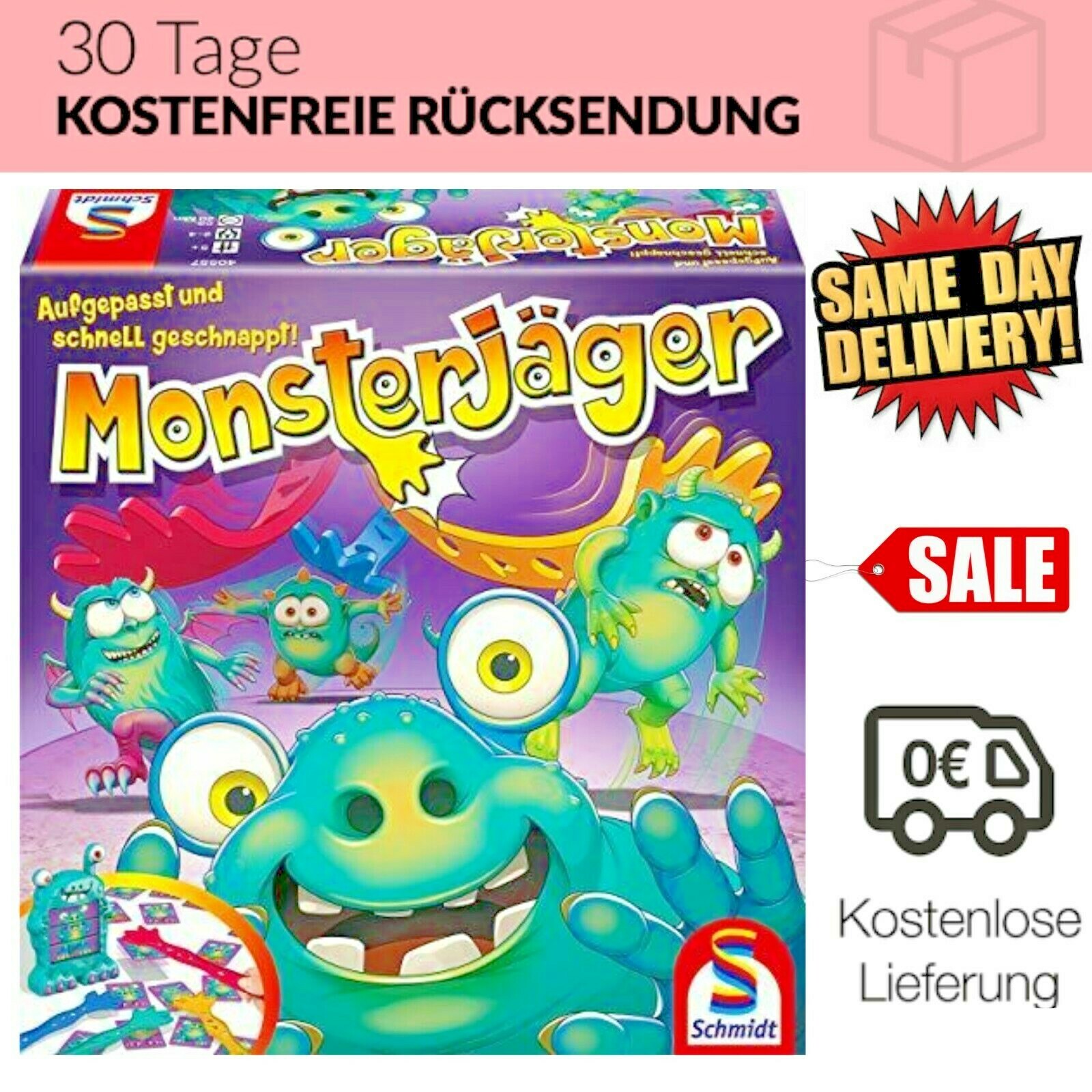 Schmidt Spiele 40557 Monsterjäger, Aktionsspiel, Gesellschaftsspiel bunt NEU 
