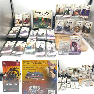 Legend of the Five Rings LCG Card Game LOT 23 Dynasty Packs & GUILTY GEAR 2 PLYR