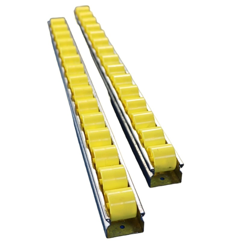 RÃ¶Llchenleiste / Rollenleiste Ã28x25 KunststoffrÃ¶Llchen Gelb Div. LÃ¤Ngen 