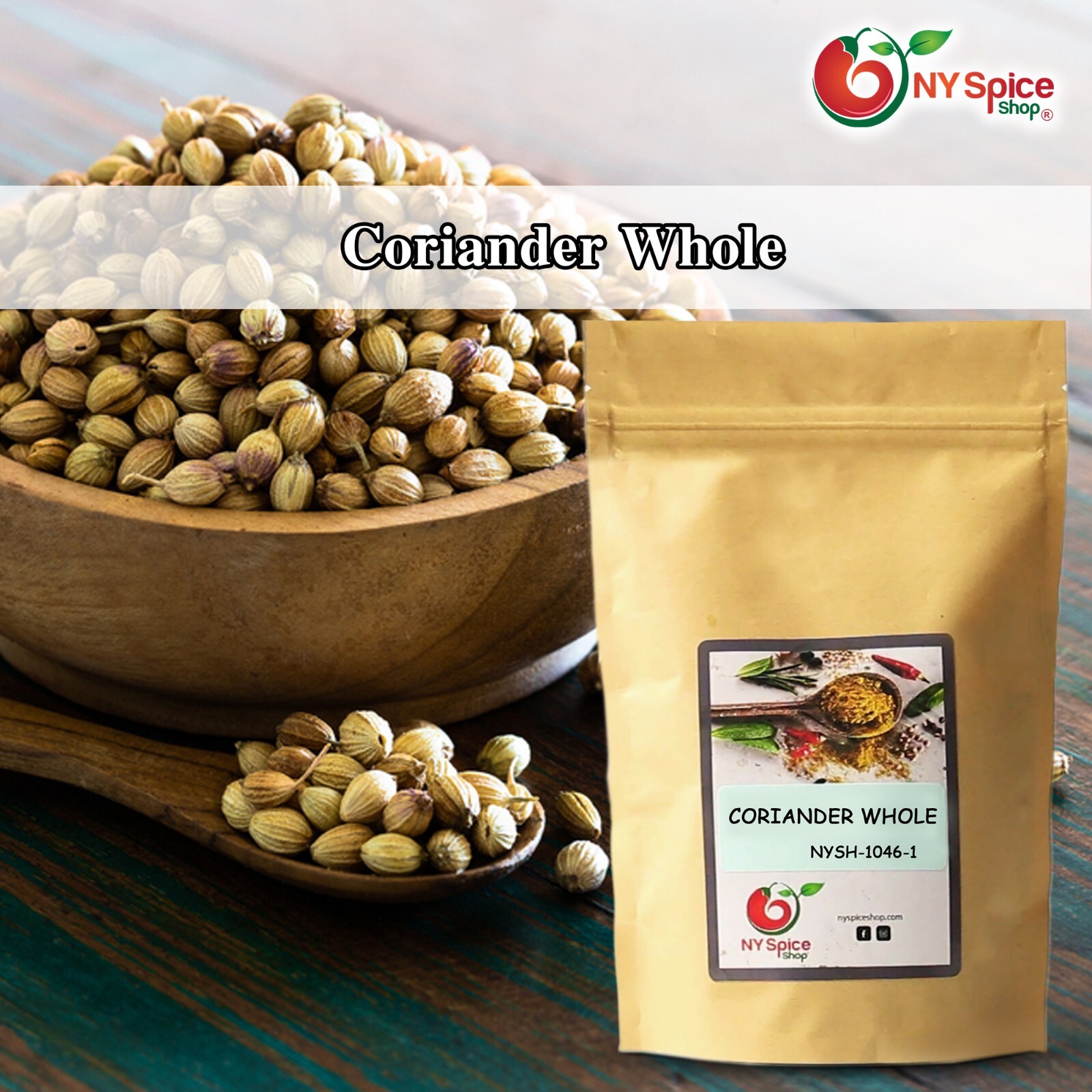 Coriander Seeds Whole Item Weight 4oz-5lb