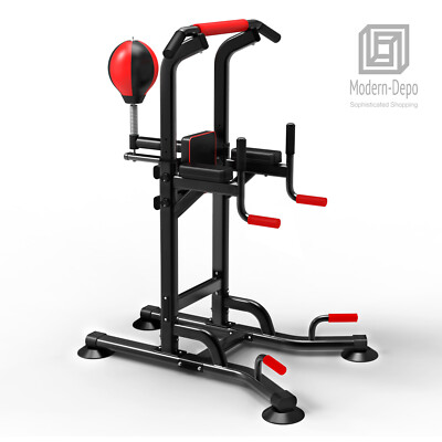 power tower dip station adjustable pull up bar strength training exercise home u 313322527693