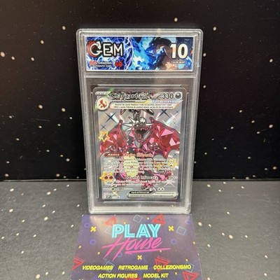 CHARIZARD EX SVP 074 GEM 10 GEM MINT POKEMON GRADING ITA ITALIANO PROMO