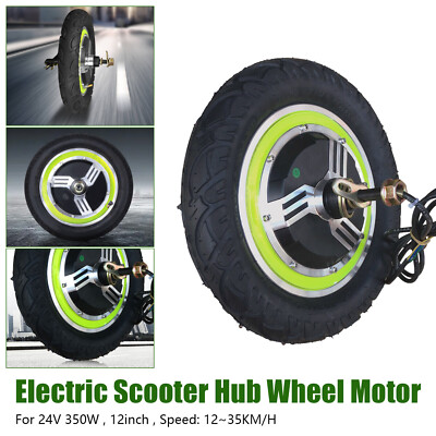 12'' Electric Bicycle Brushless Hub Motor Front Rear Wheel Cycle Bike E-Bike Hub