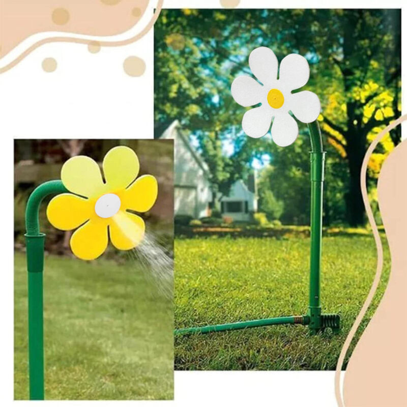 720° Rotating Dancing Daisy Yard Lawn Sprinkler Garden Watering Sprinkler Decor