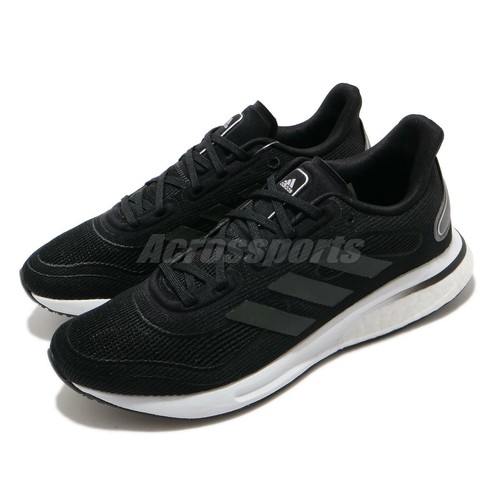 Adidas Supernova W BOOST Черные Серые Серебристые Белые Женские Кроссовки EG5420