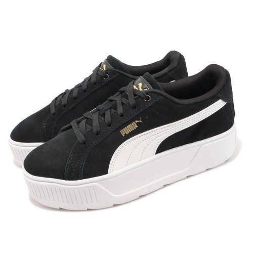 Puma Karmen Black White Gold Женская повседневная обувь на платформе Кроссовки 384614-02