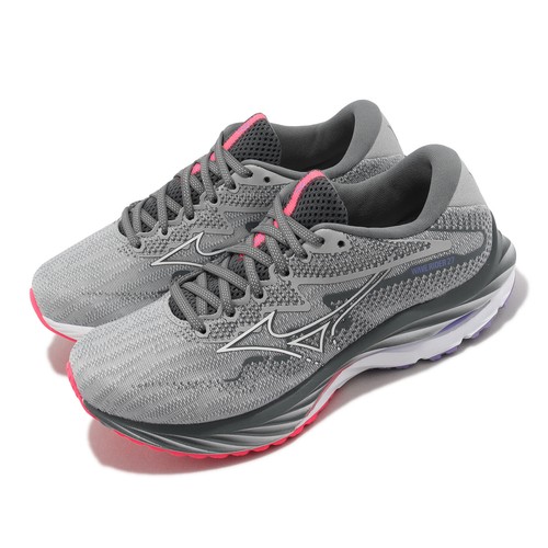 

Женские шоссейные кроссовки Mizuno Wave Rider 27 Super Wide Grey Pink J1GD2306-21, Wave Rider 27 Super Wide