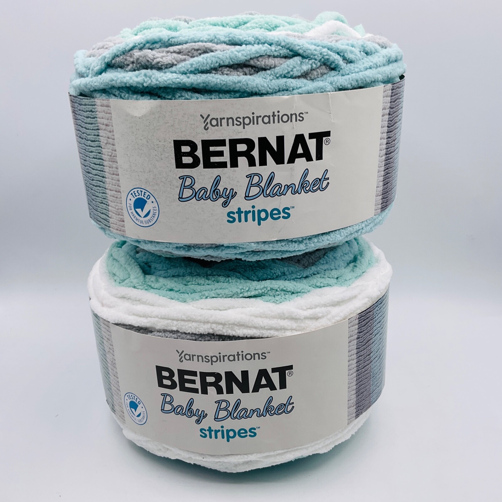 Stripes Yarn Seaglass 161260 Super Soft Blue Gray