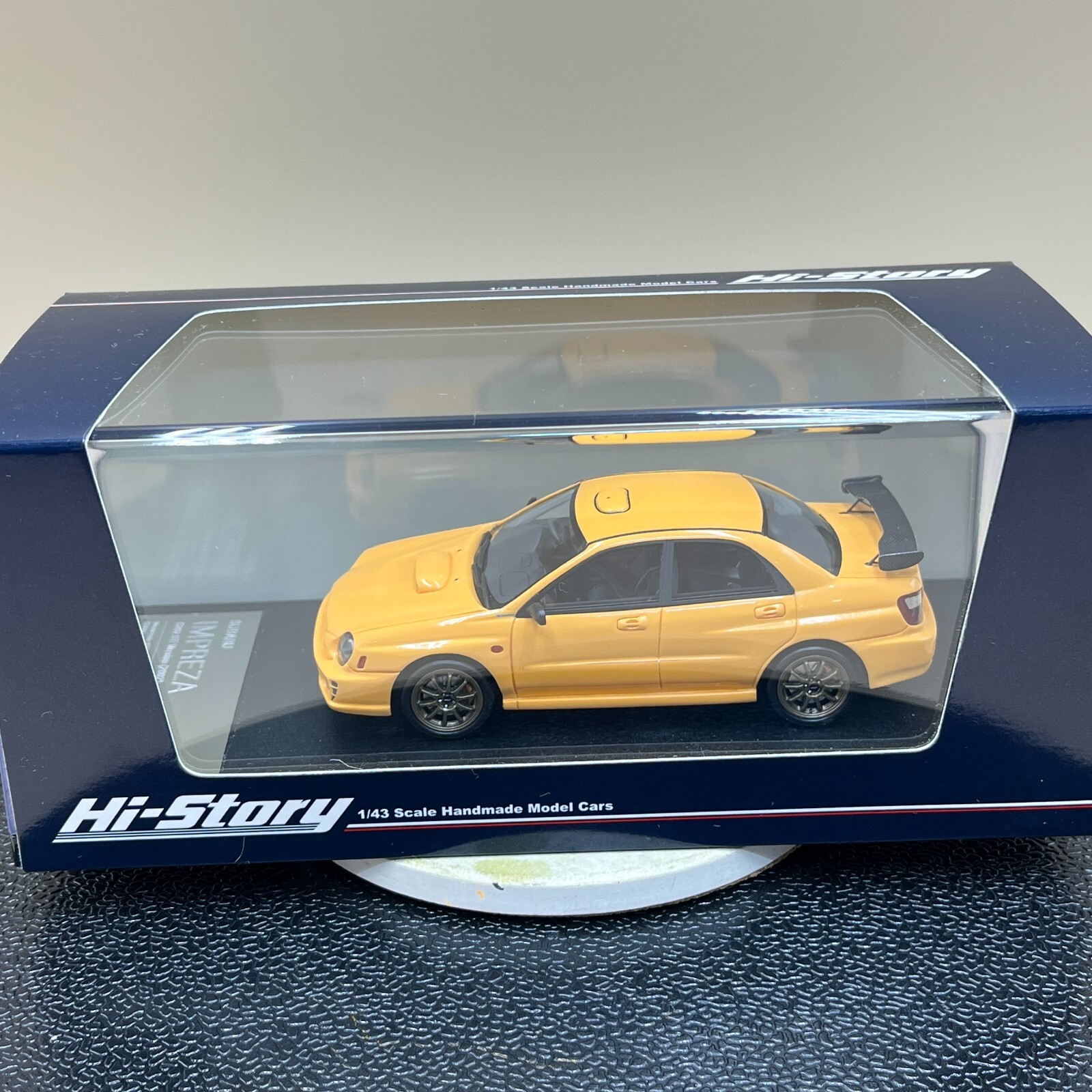 Hi-Story 1/43 Subaru Impreza S202 STi Version 2002 yellow HS402YE