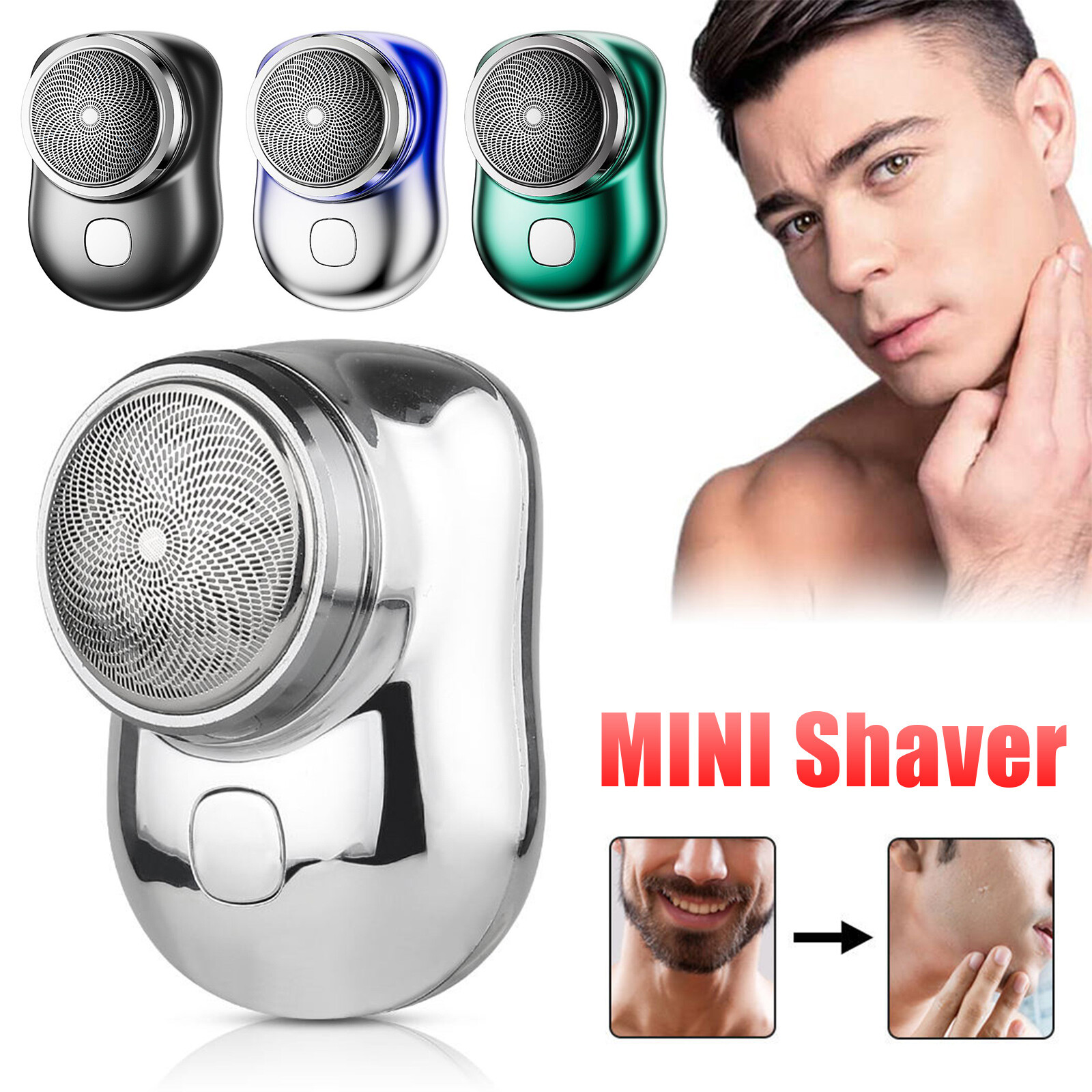 Mini-shave Portable Electric Shaver for Men Razor Beard Trim