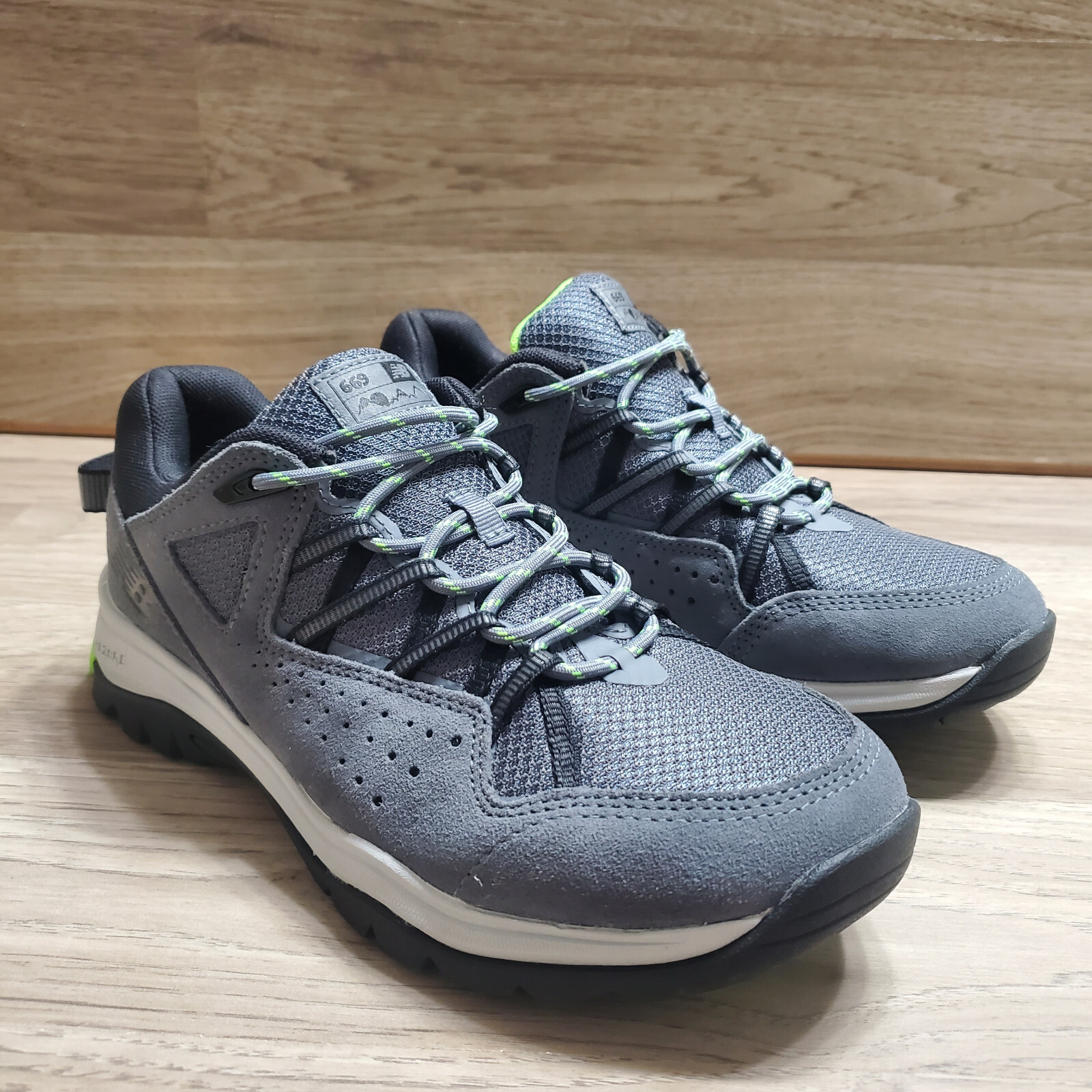 NEW BALANCE 669 Gray Green MW669CG2 Hiking Trail Shoe Mens 7