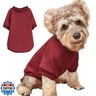 JOUHOI Puppy Sweater for Small Dogs Clothes Warm Winter Cat Clothe Pet Sweatshirt Knitwear Doggie Kitten Clothing, Wine, X-Small