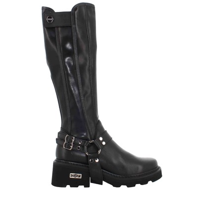 Pre-owned Cult A24us Women's Boot Clw431200 Grace 4312 High Boot W Leather In Black