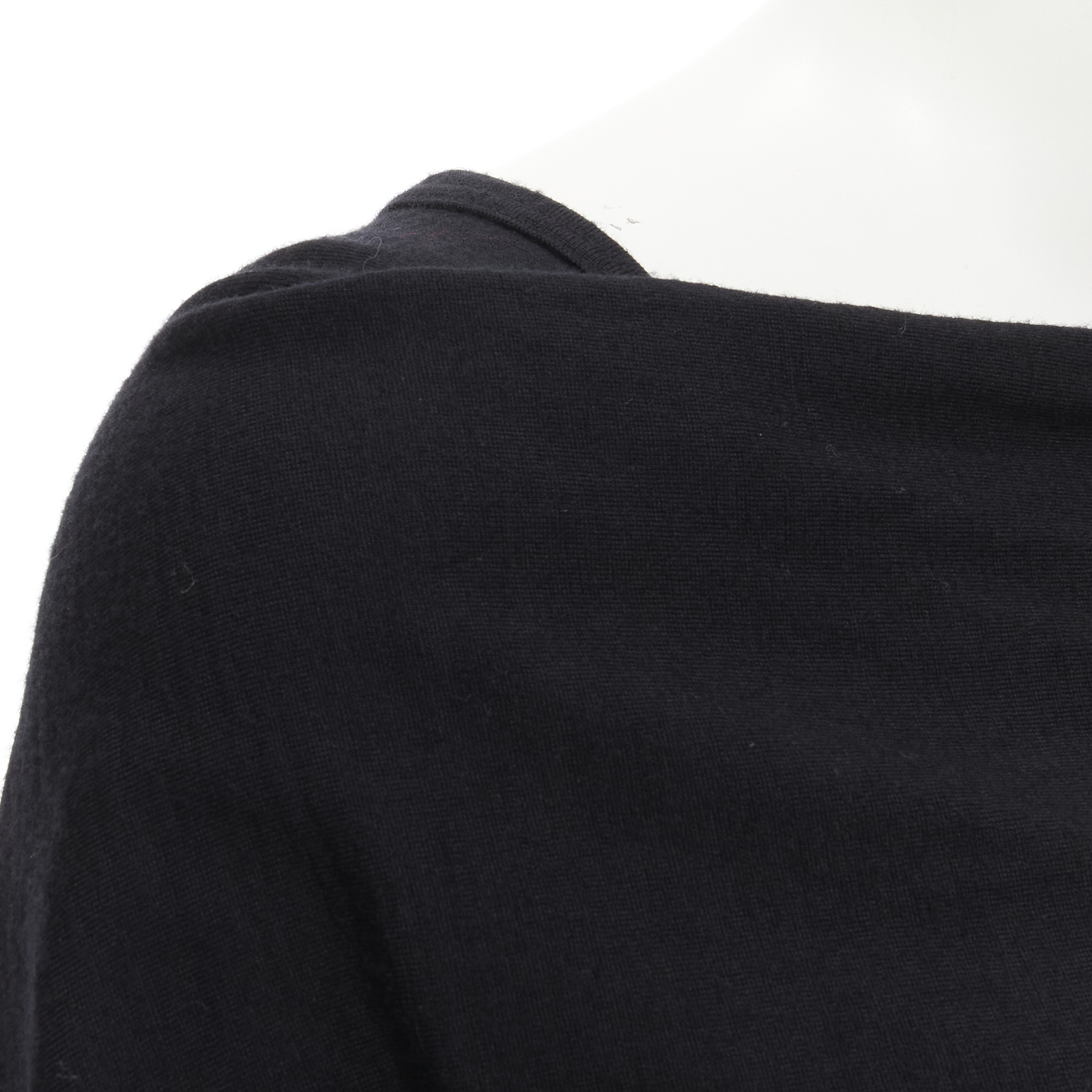 TRICOT COMME DES GARCONS Vintage black twisted cropped long