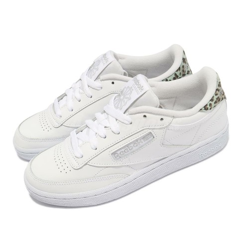 Reebok Club C 85 Cheetah Print White Leopard Женская повседневная классическая обувь H67806