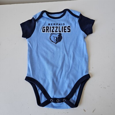 Memphis Grizzlies One Piece Creeper Baby Infant 18 Months Blue NBA NWOT