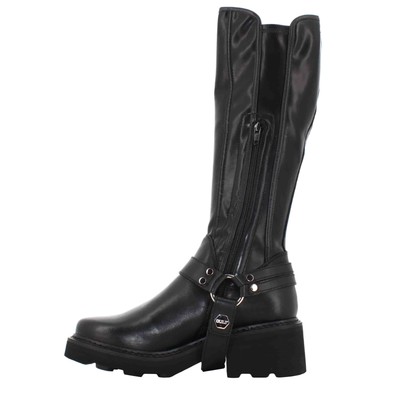 Pre-owned Cult A24us Women's Boot Clw431200 Grace 4312 High Boot W Leather In Black