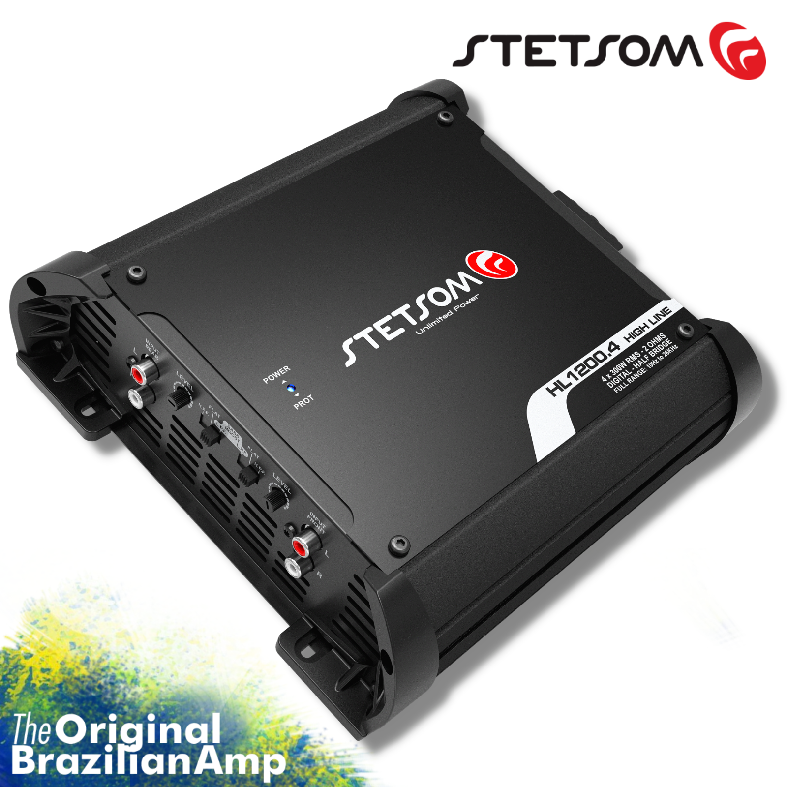 Stetsom HL1200.4 - 2 Ohms - Car Audio High Line Amplifier 4 Channels HL1200 1K
