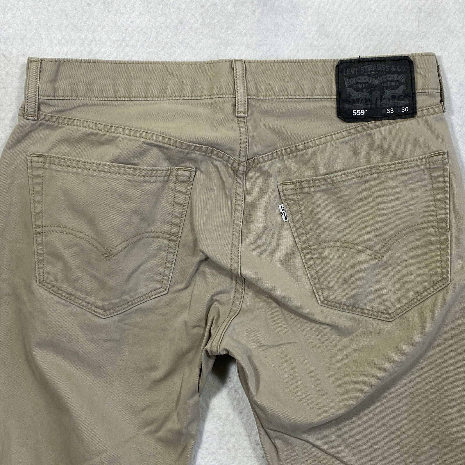 Levi’s 559 Jeans Men’s 33x29 Beige Denim Straight