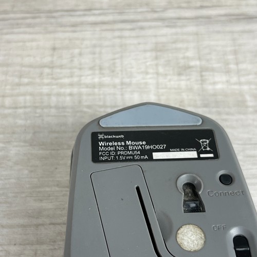 Blackweb BWA19HO027 Wireless 6-Buttons Fabric Covered Optical Standard Mouse