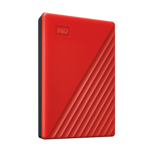 WD 1TB My Passport, Portable External Hard Drive, Red - WDBYVG0010BRD-WESN