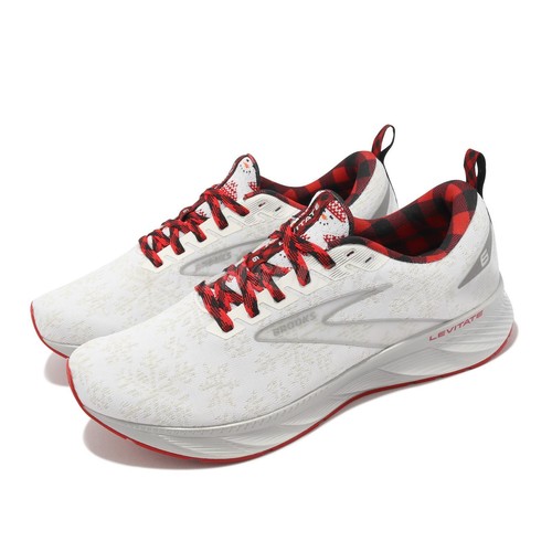 

Brooks Levitate 6 Run Merry White Red Silver Men Running Sports Xmas 1103951D192, Белый, Levitate 6