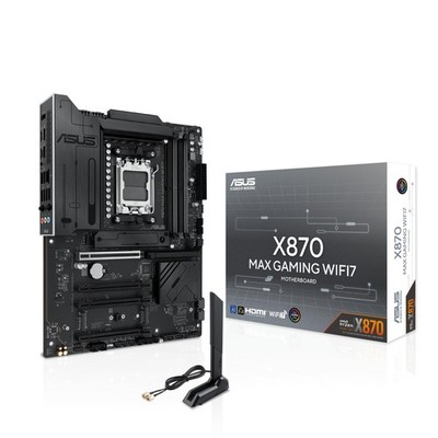ASUS X870 MAX Gaming WIFI7 AMD AM5 ATX Motherboard, 12+2+1 80A...