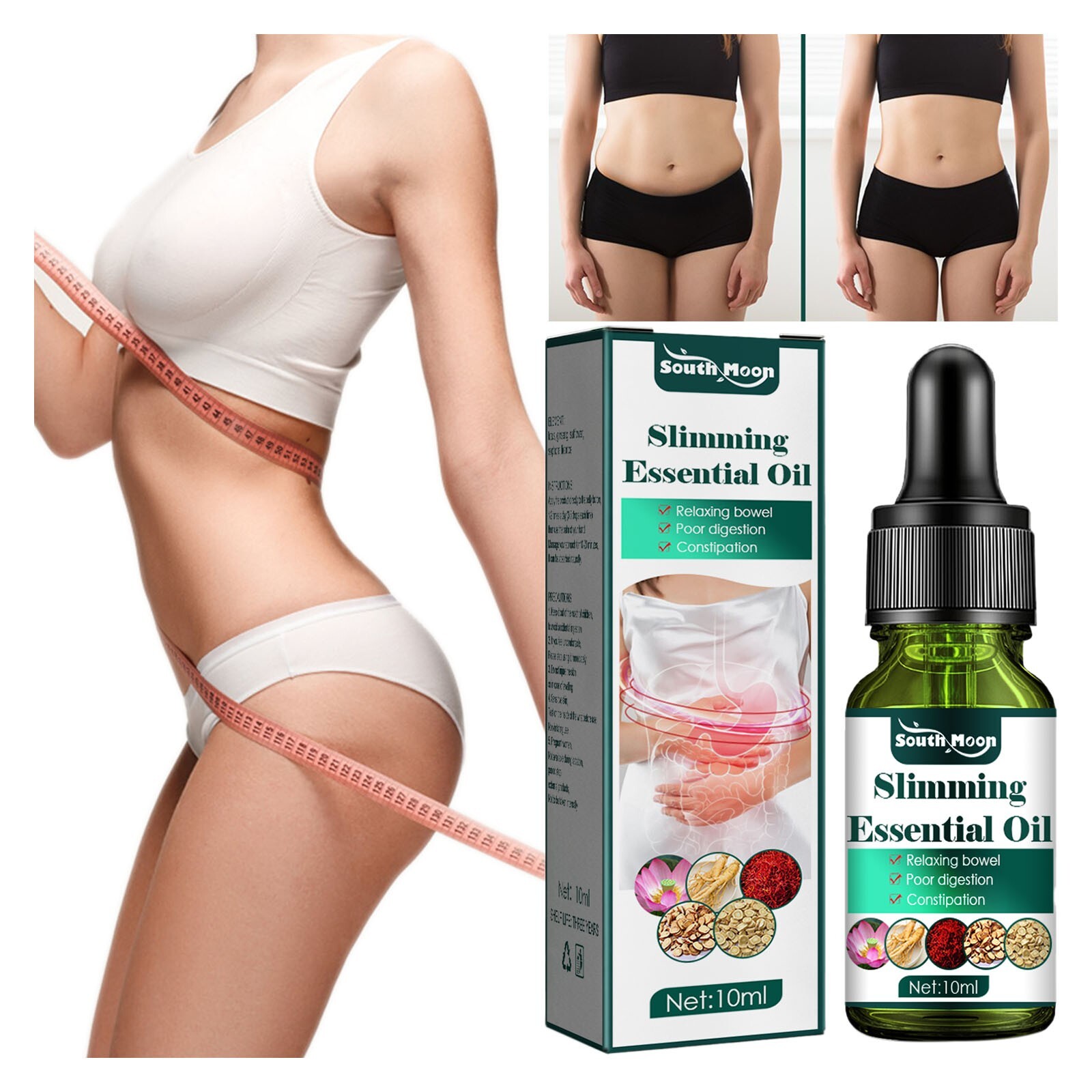 For Ears Herbal Body Sculpting Oil Closes The Stomach Clears The