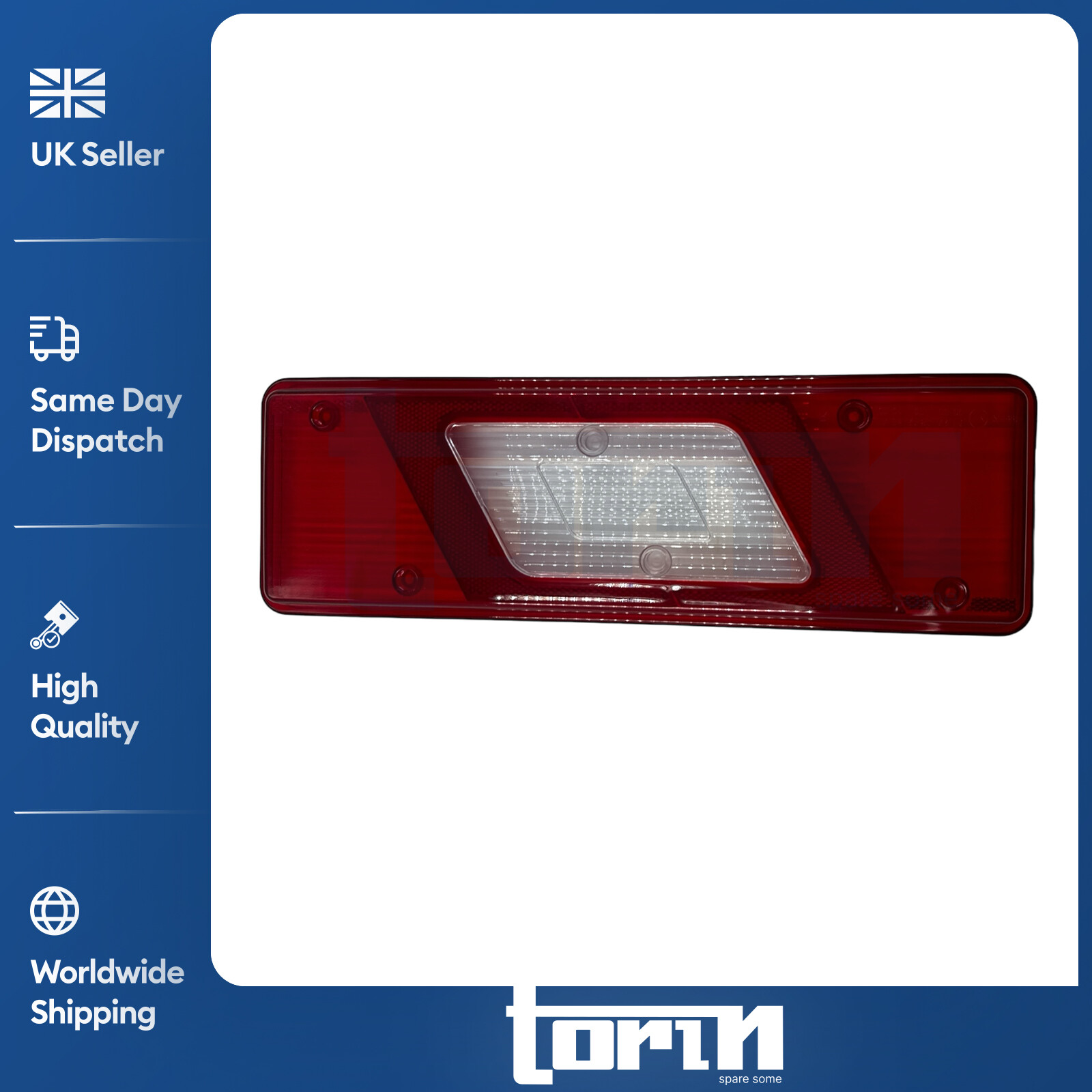 REAR LEFT TAIL LIGHT LAMP LENS FOR FORD TRANSIT MK8 TIPPER PICK-UP 14-ON 1831334