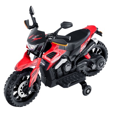 Kids Ride on Motorcycle 6V Electric Motorbike 2 Wheels w/LED 65 lbs Load Aged 3+