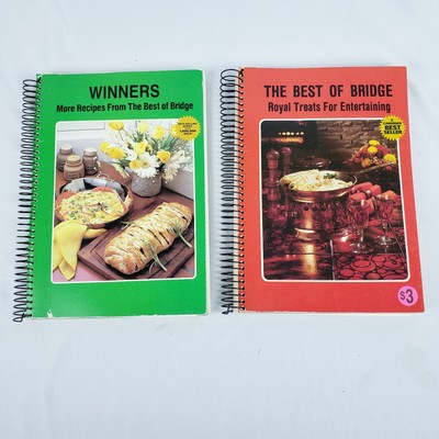 The Best of Bridge Cookbooks Lot of 2 Winners and Royal Treats For Entertaining
