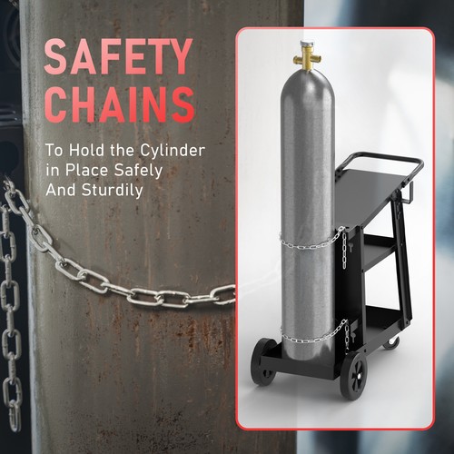 3-Tier Welding Cart for TIG MIG Welder and Plasma Cutter,Rolling Welding Trolley