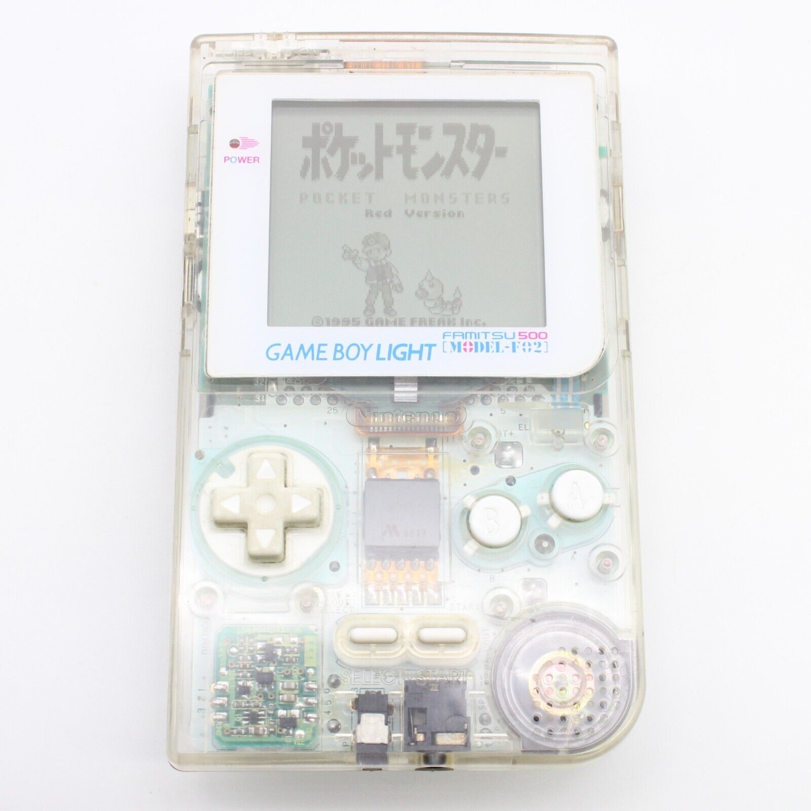 Gameboy Light Console Famitsu MODEL-F02 Clear Skeleton Gameboy Light Console Famitsu MODEL-F02 Clear Skeleton