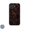 Reezaddin Aesthetic Tortoise Shell Phone Case for iPhone 12 Pro Max 6.7in,Retro Cool Girl Leopard Print Brown Amber Trendy Full Camera Protective Cover for iPhone 12promax 6.7