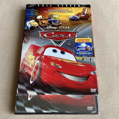 Disney Pixar: Cars (DVD 2006 FS NEW W/ Slipcover) 1 Original Tow Mater McQueen +