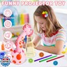 KETIEE Drawing Projector for Kids, Tracing and Drawing Projector Toy with Light and Music, Children Smart Projector Sketcher, Kids Art Projector with 72 Stencils for Boy Girl 3-8 Years Old (Pink)