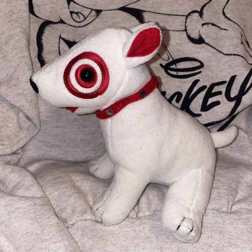 Vintage 2001 Target Dog Bullseye Plush Stuffed Animal 7” Promo Bull Terrier