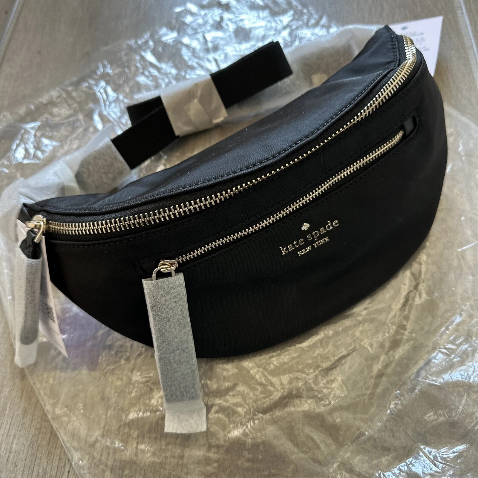 Kate Spade New York Chelsea Nylon Belt Bag Fanny Pack Black BRAND